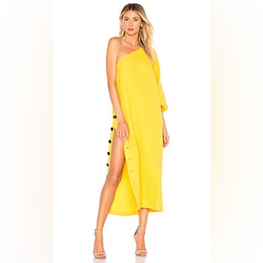 Mara Hoffman Emilie Dress in Yellow, Size Small